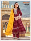 Anika By Mukesh 14kg Rayon Anarkali Style Kurti With Pant Dupatta Best Wholesale Shop In Surat